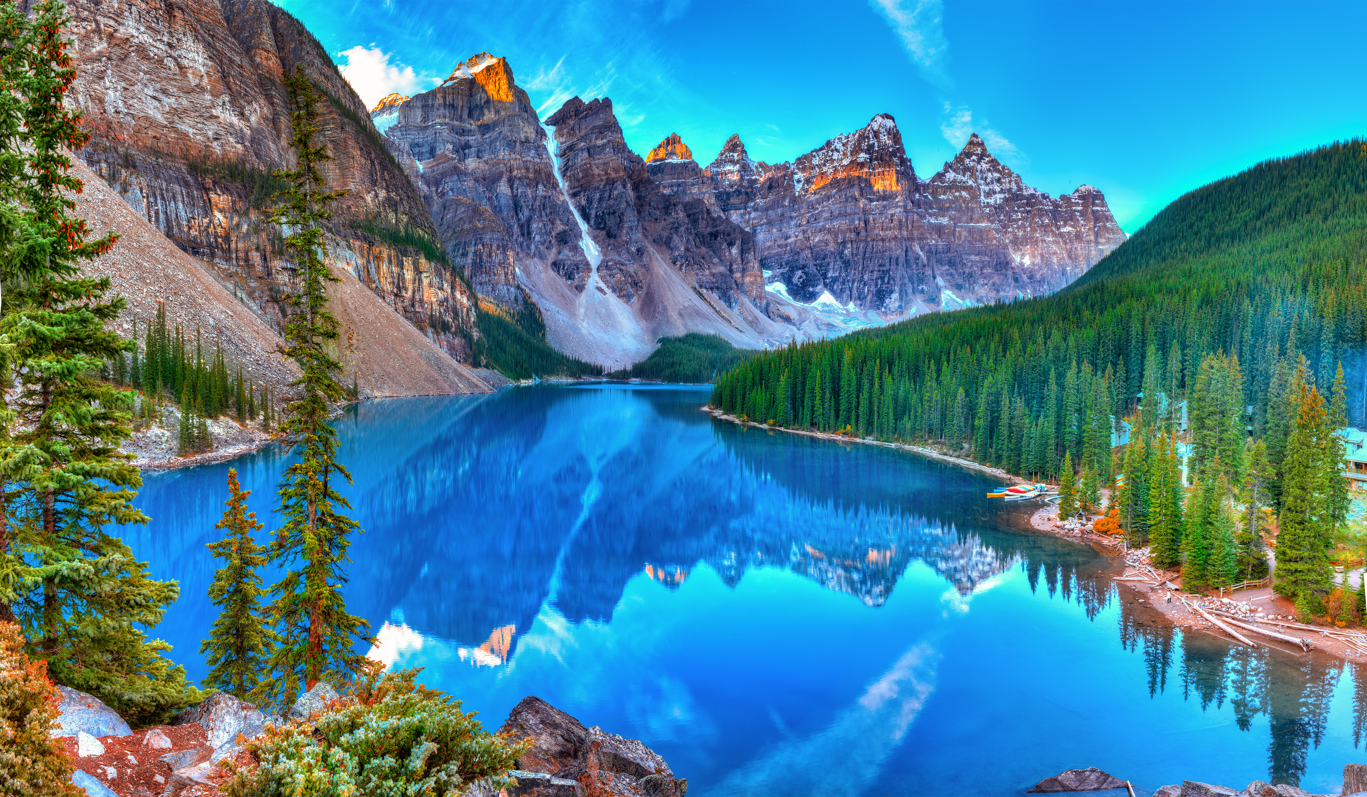 Moraine Lake Sunrise In Banff National Park
