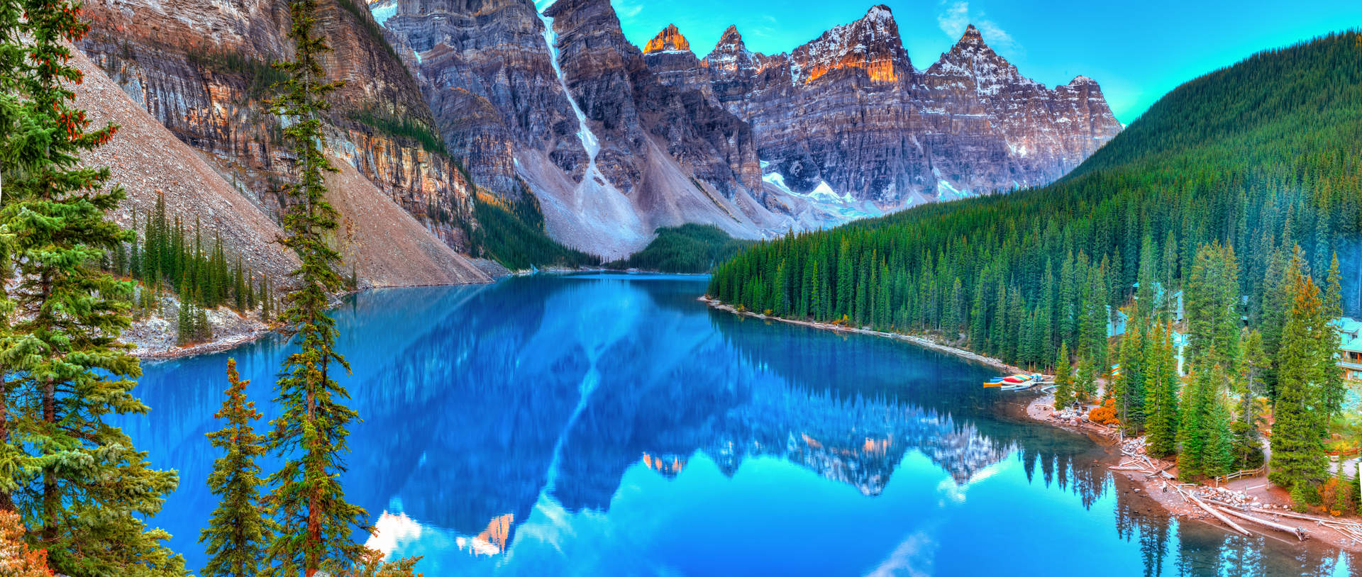 Moraine Lake Sunrise In Banff National Park