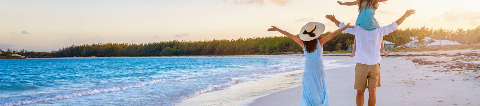 Happy Family On Beach