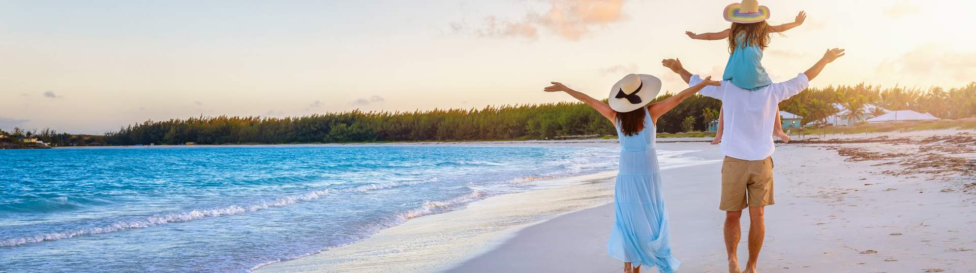 Happy Family On Beach
