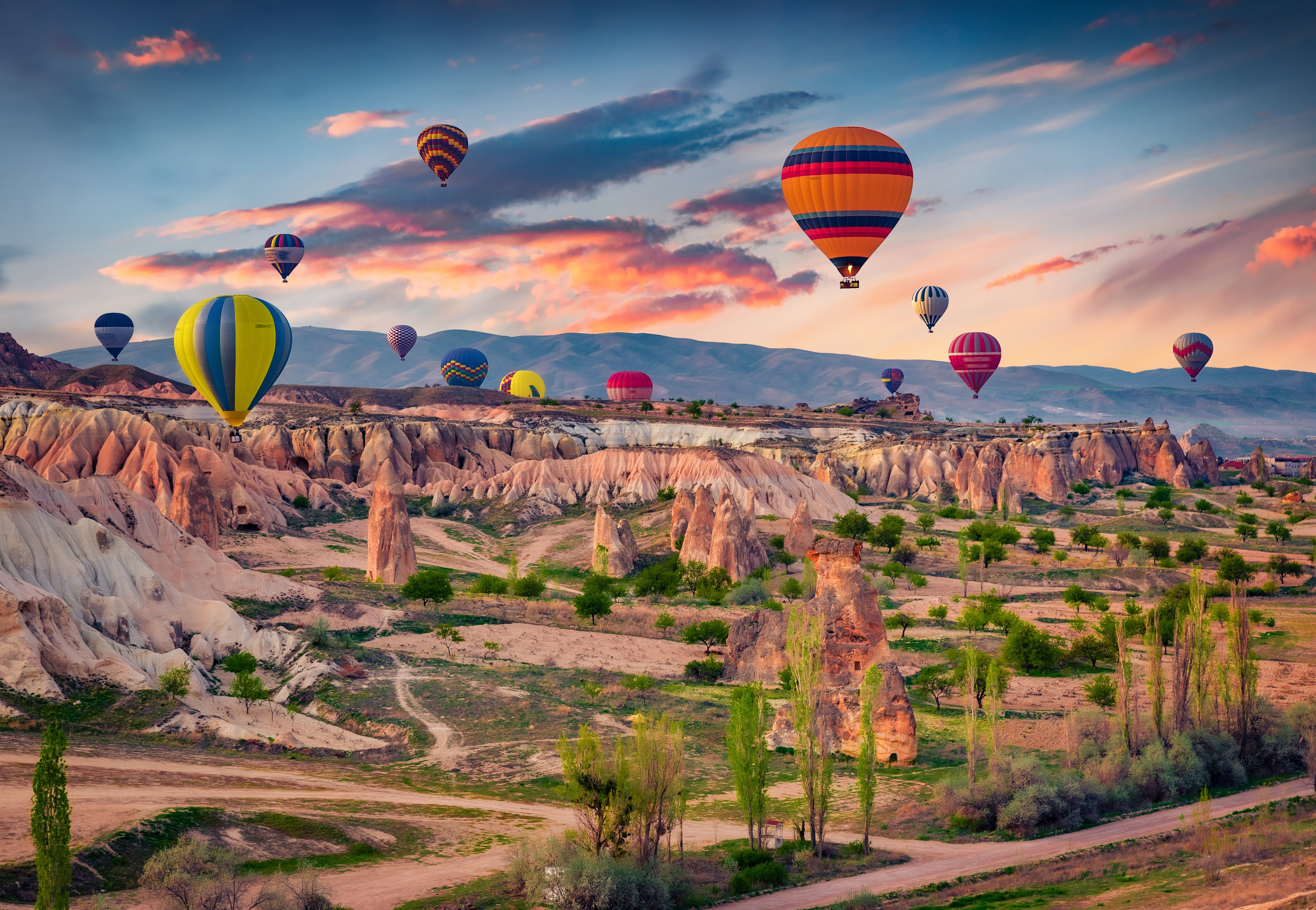 Hot Air Balloons Over Cappadocia