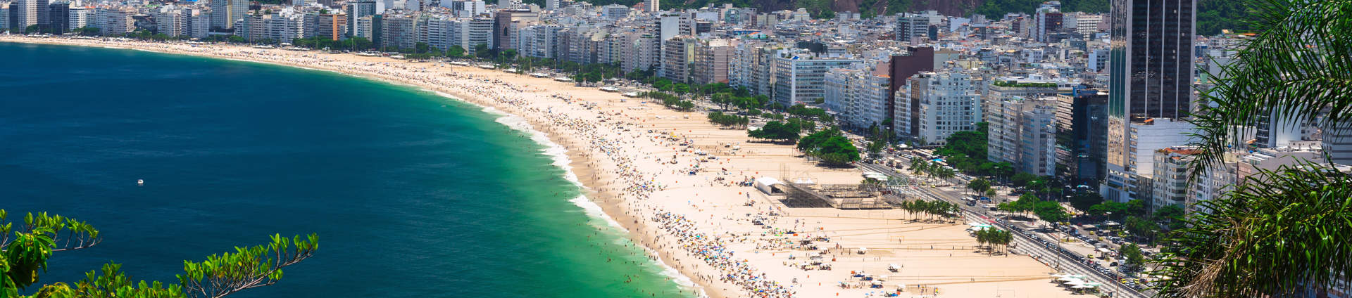 Copacabana Beach In Rio De Janeiro Brazil