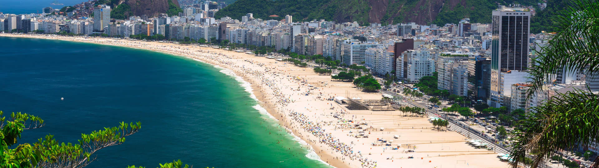 Copacabana Beach In Rio De Janeiro Brazil