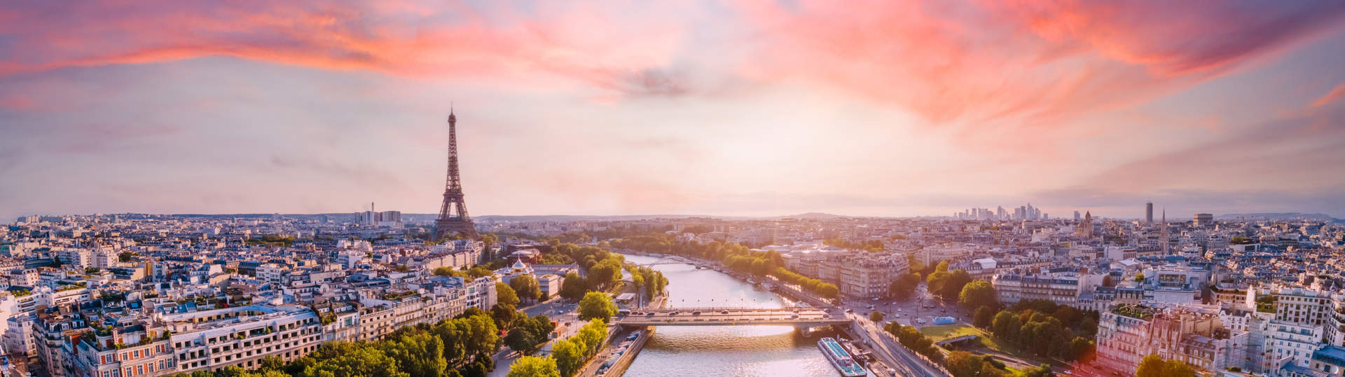 Aerial Panorama Of Paris France