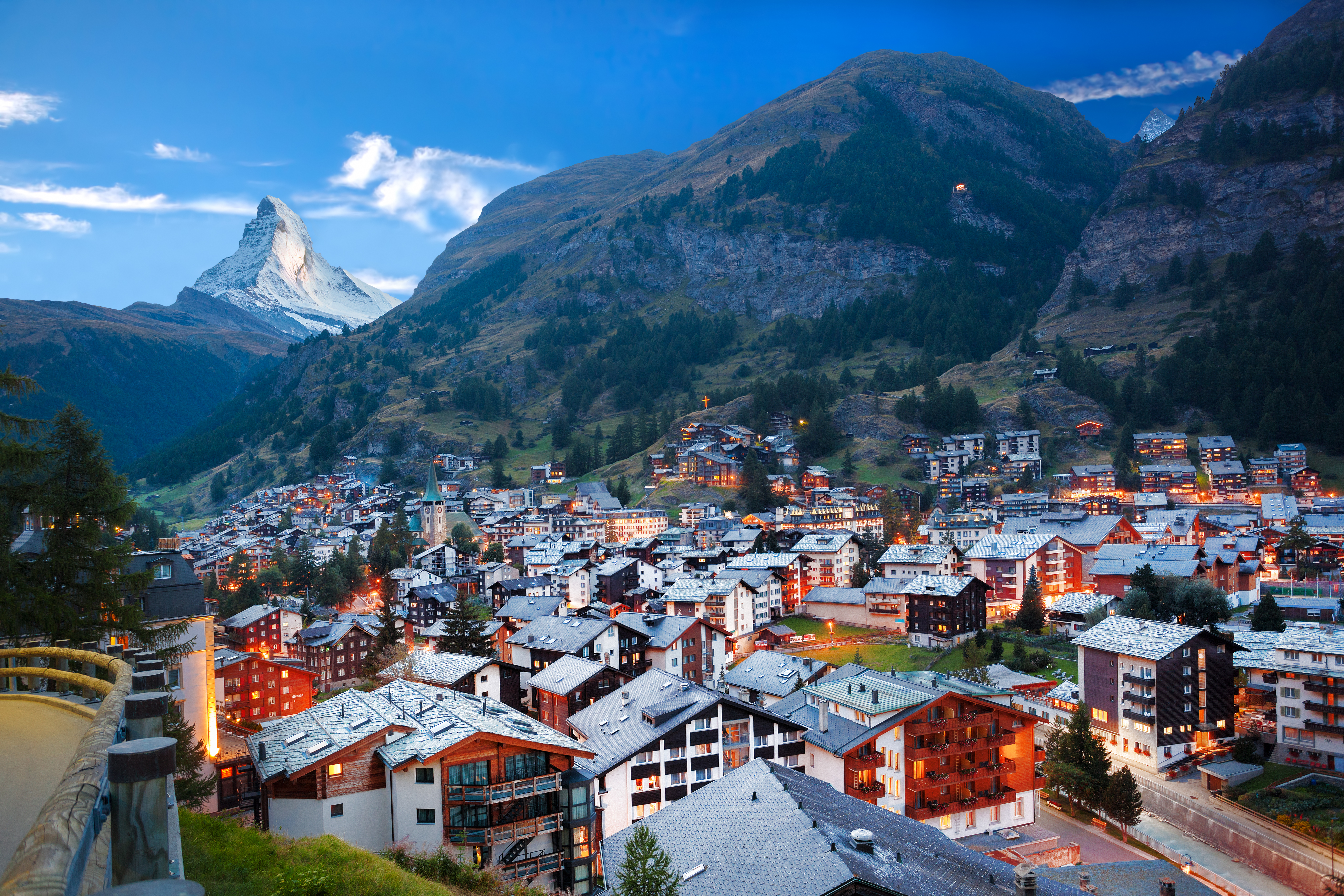 Thinkstockphotos 486575770 Zermatt Village With View Of Matterhorn