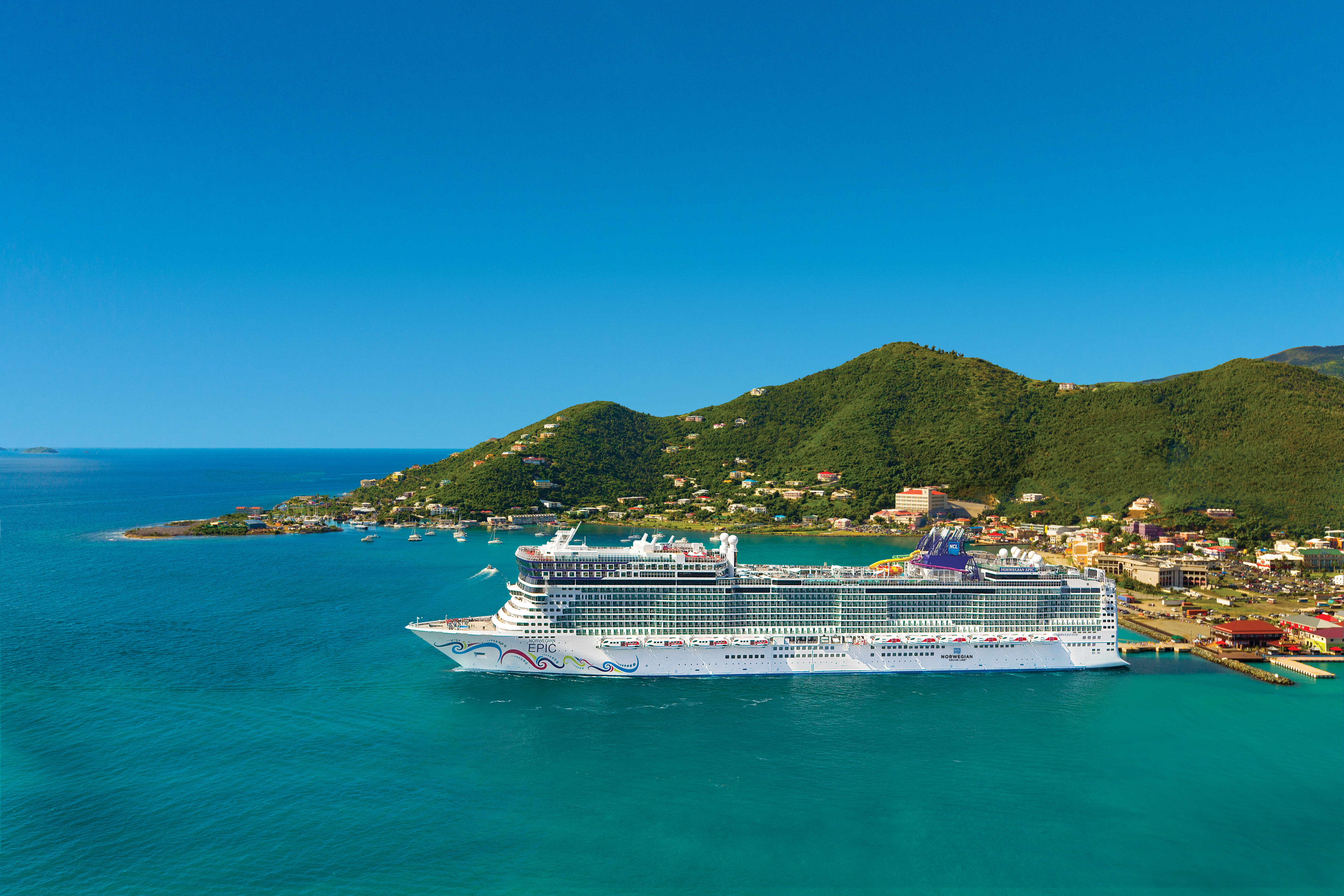 NCL Epic Aerial Tortola BVI Comp