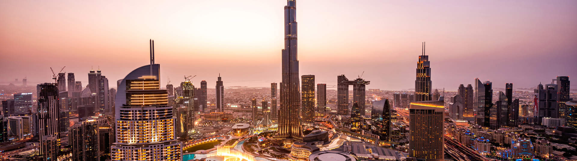 Cityscape Of Downtown Dubai With Burj Khalifa