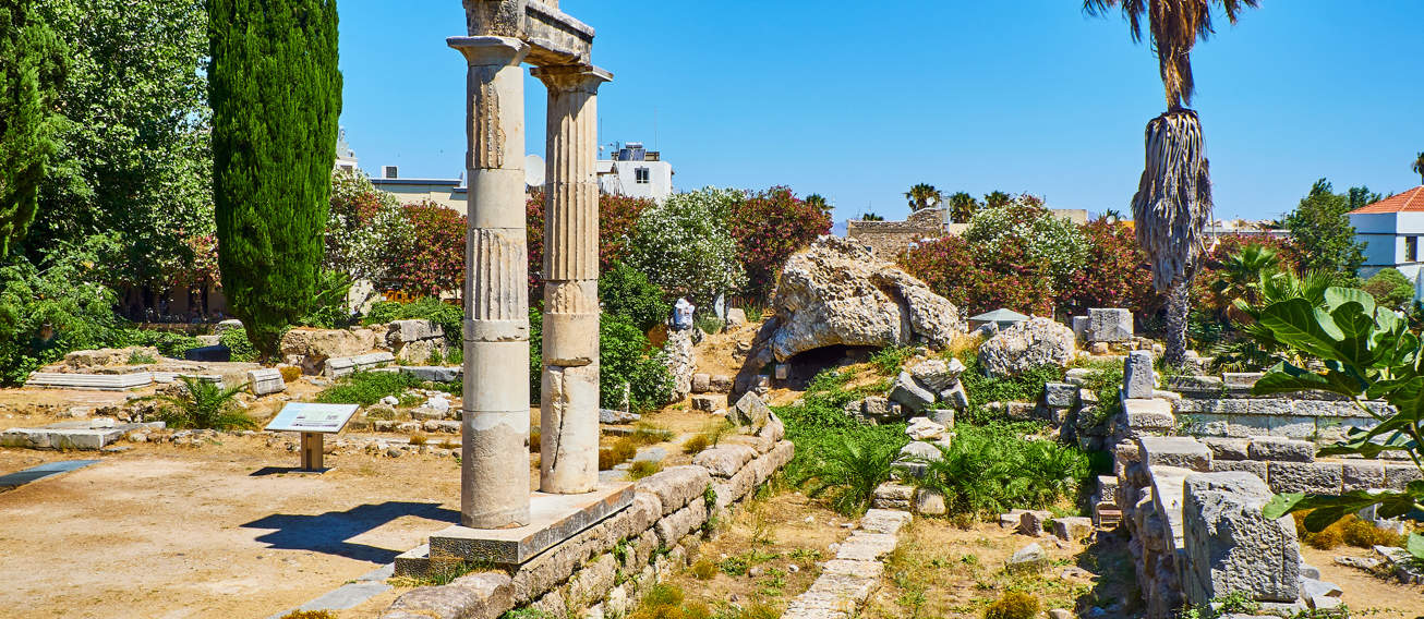 Remnants Of The Ancient Agora Kos Greece