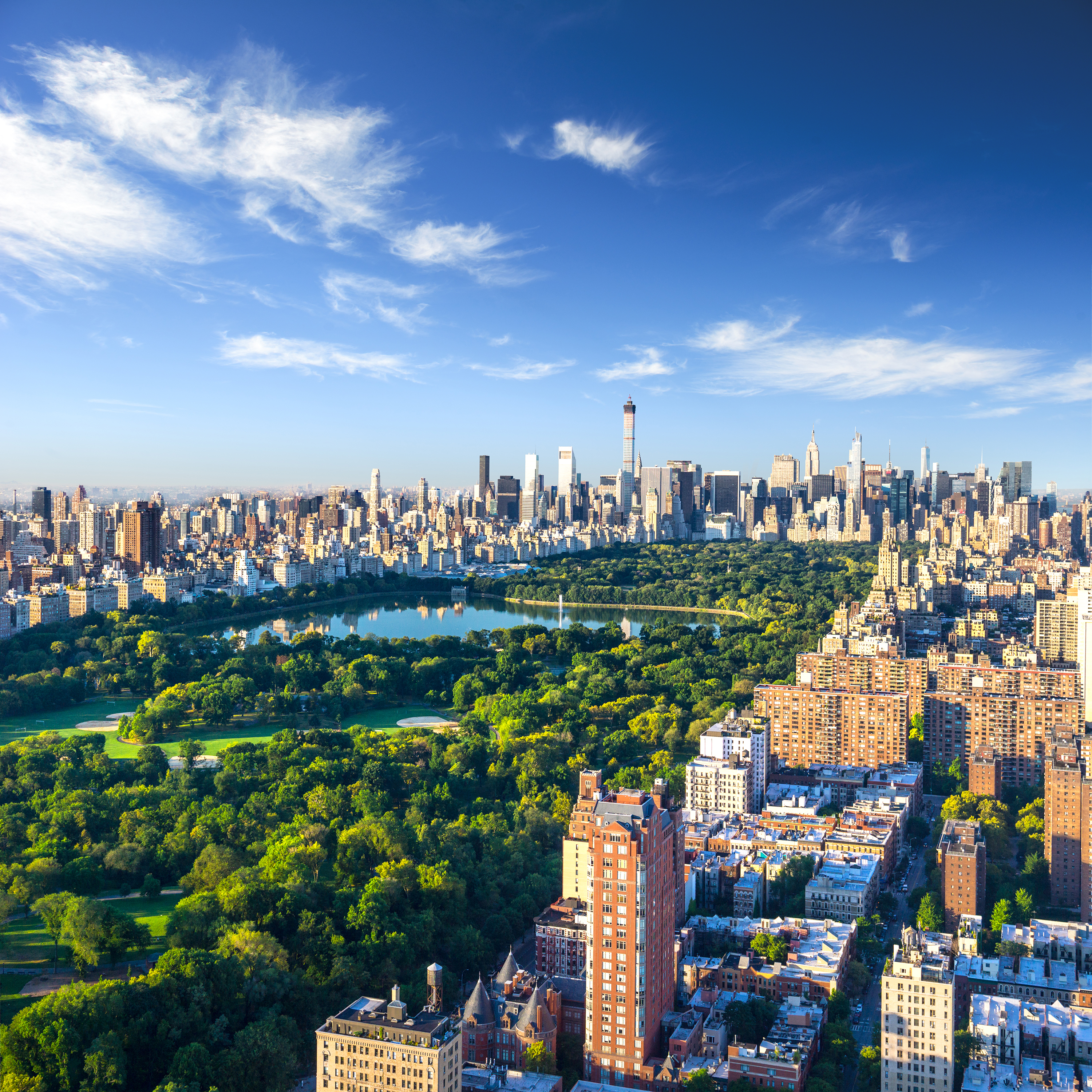 Central Park Aerial View, Manhattan, New York
