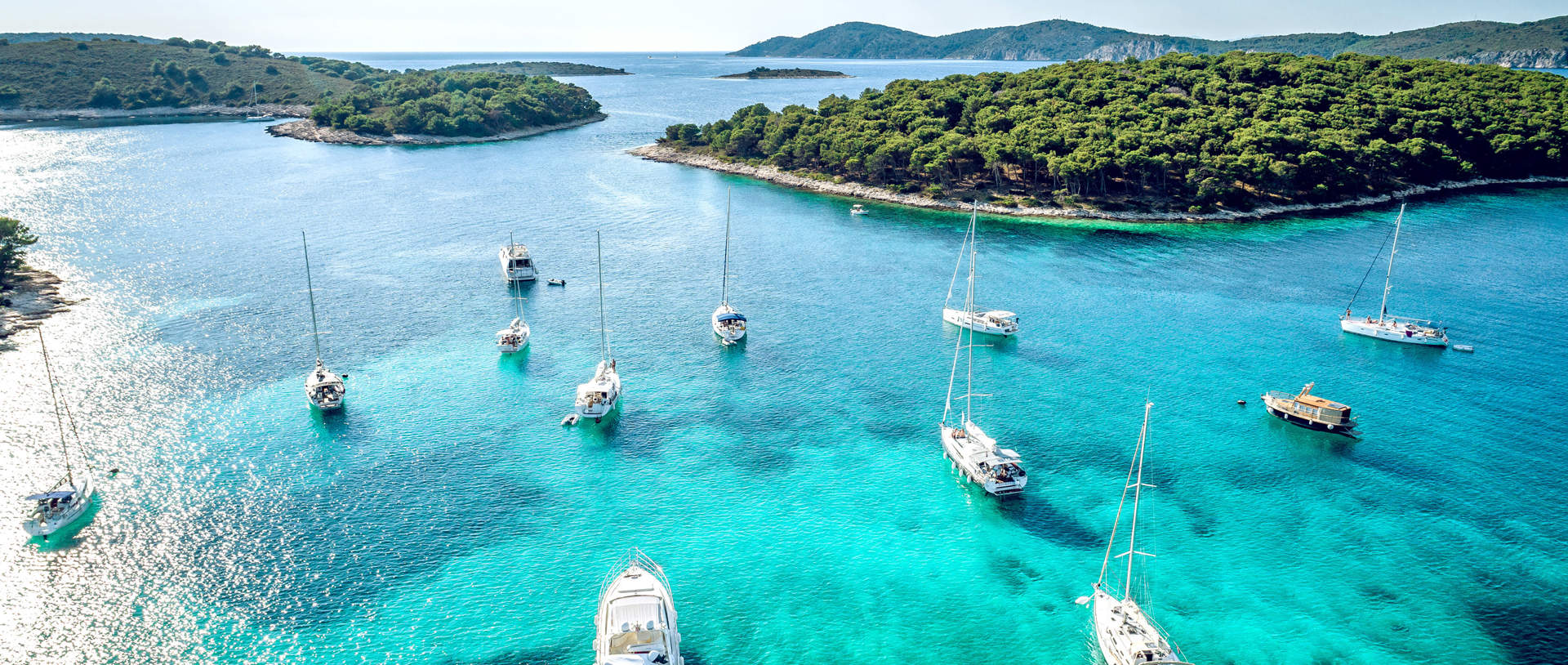 Yachts And Sailing Boats In Hvar Croatia
